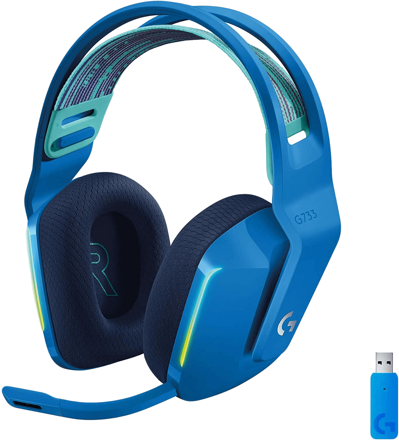 Logitech G733 LIGHTSPEED Wireless RGB Gaming Headset - Blue  for sale in Egypt from Games2Egypt