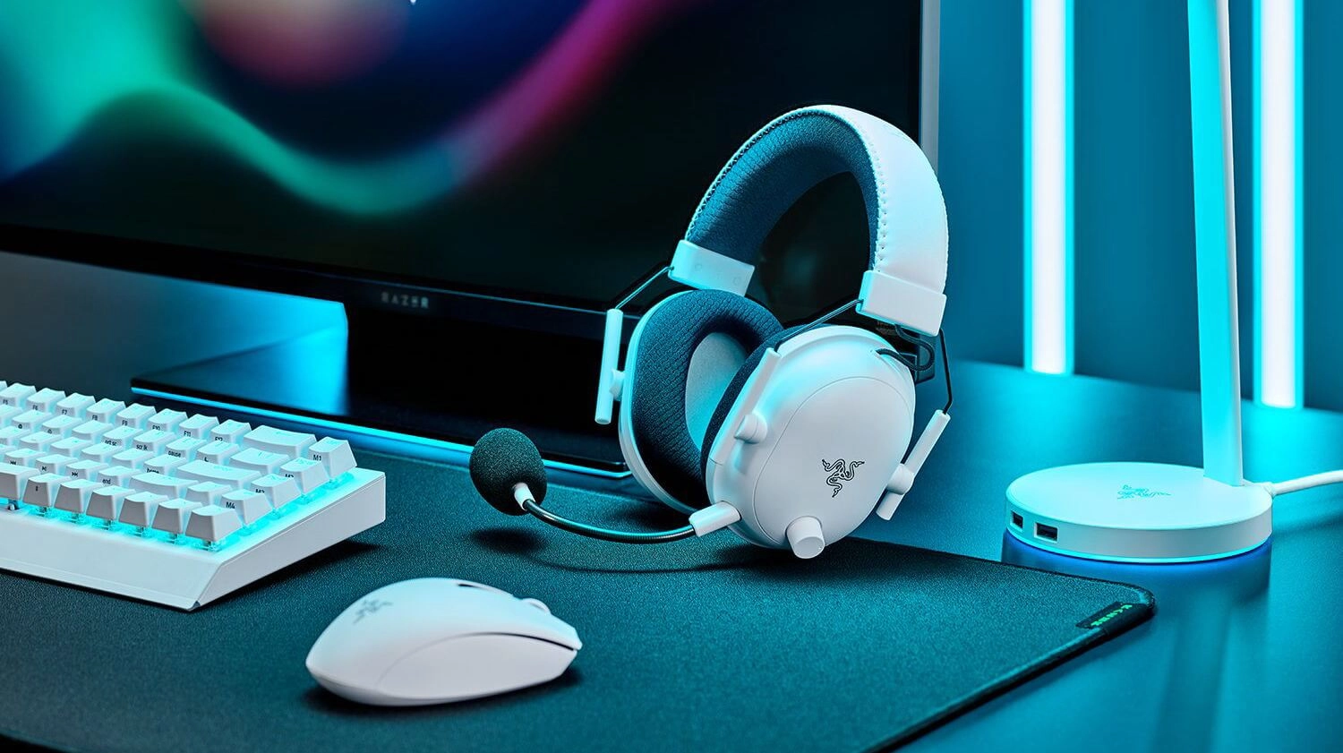 Razer BlackShark V2 X Wired Gaming Headphone - White  for sale in Egypt from Games2Egypt