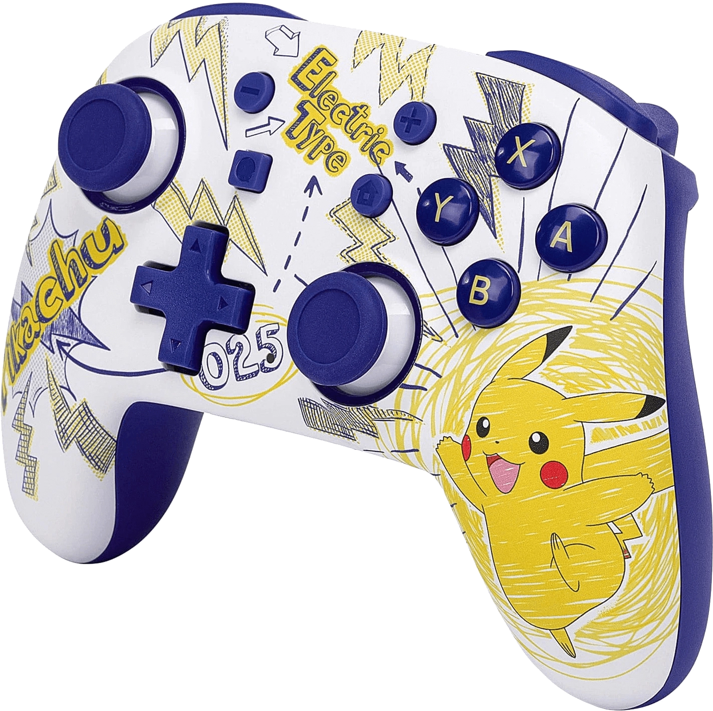 PowerA Switch Nano Enhanced Wireless Controller -  Pokemon: Pikachu School Days  for sale in Egypt from Games2Egypt