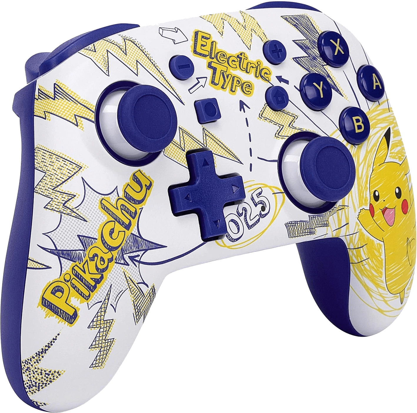 PowerA Switch Nano Enhanced Wireless Controller -  Pokemon: Pikachu School Days  for sale in Egypt from Games2Egypt