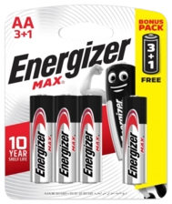 Energizer AA Max Alkaline Batteries (3+1) (77959)