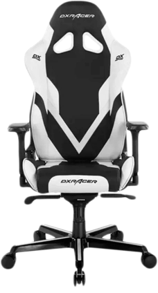 DXRacer G Series Gaming Chair - White and Black