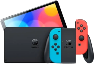 Nintendo Switch OLED Console Blue and Red - Used