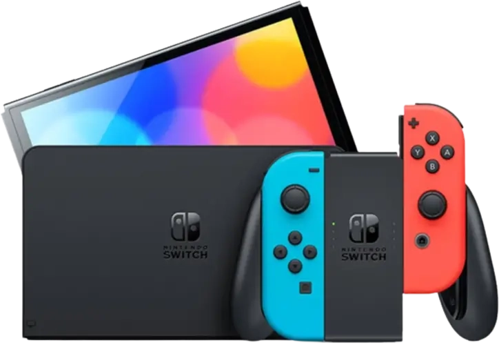 Nintendo Switch OLED Console Blue and Red - Used