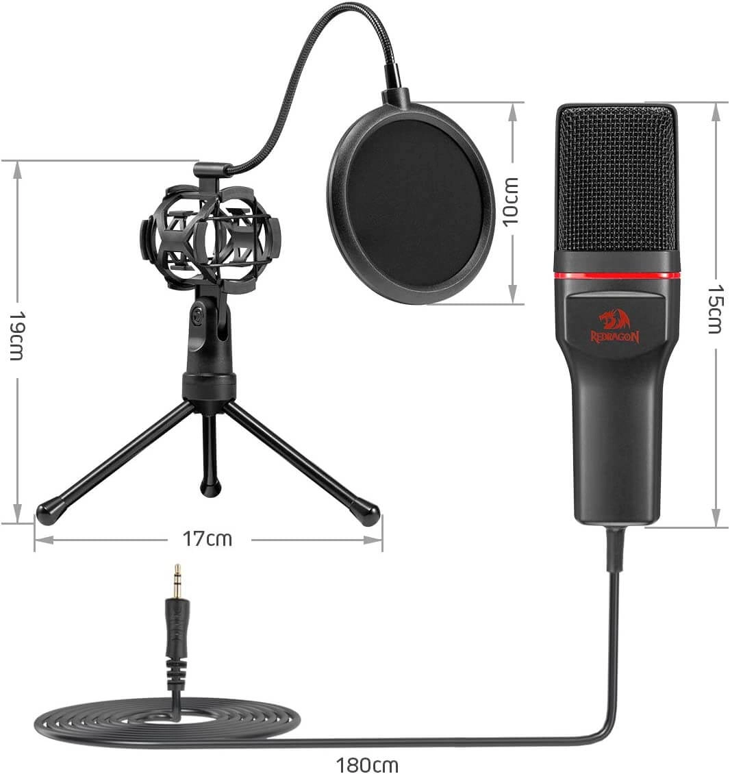 Redragon GM100 Professional Studio Condenser Microphone  for sale in Egypt from Games2Egypt