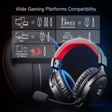 Redragon H520 Wired Gaming Headphone - Black and Red  for sale in Egypt from Games2Egypt