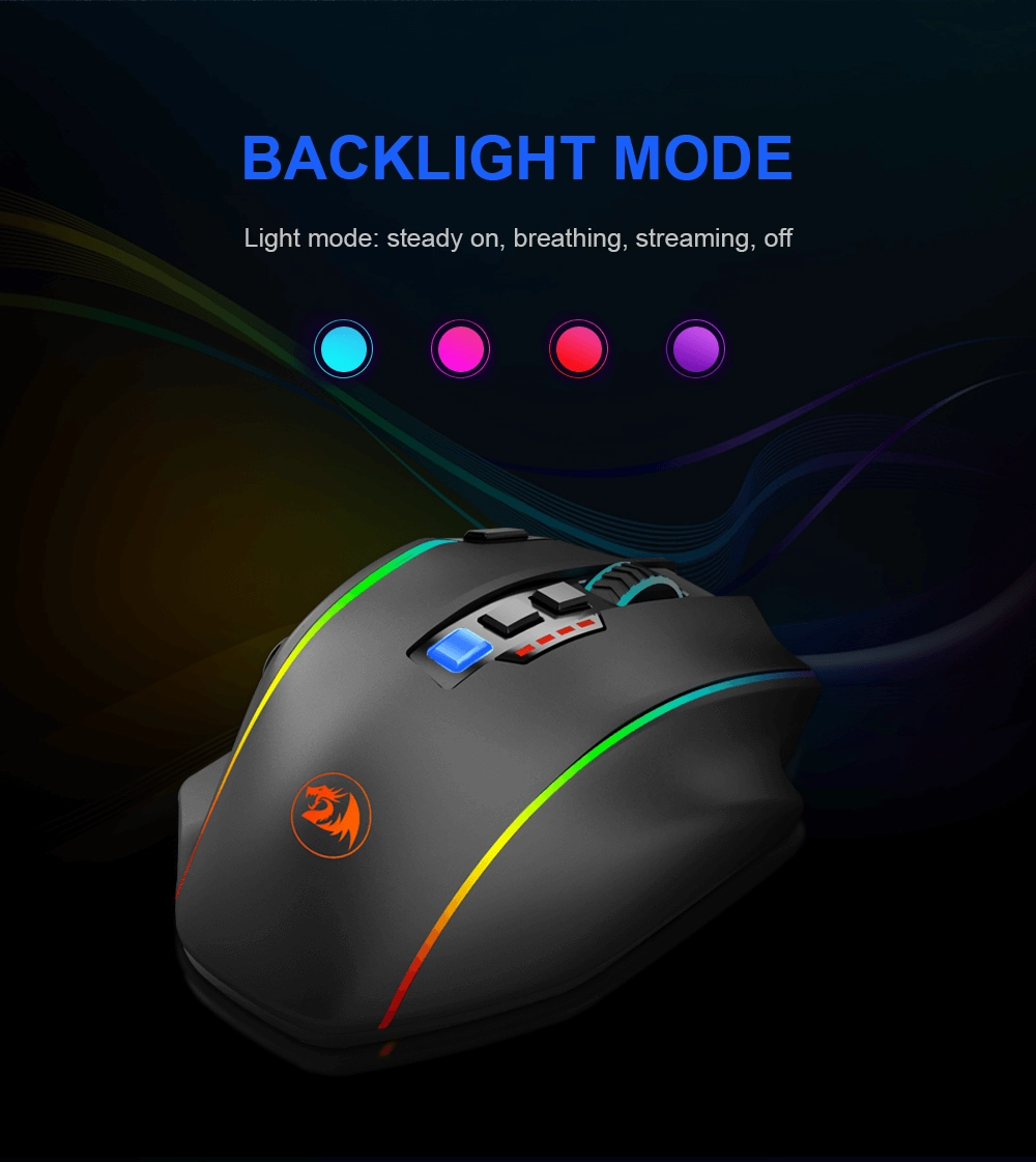  Redragon M901P-KS Gaming Mouse - Black  for sale in Egypt from Games2Egypt