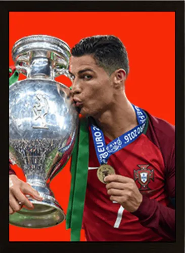 Ronaldo 3D Football Poster