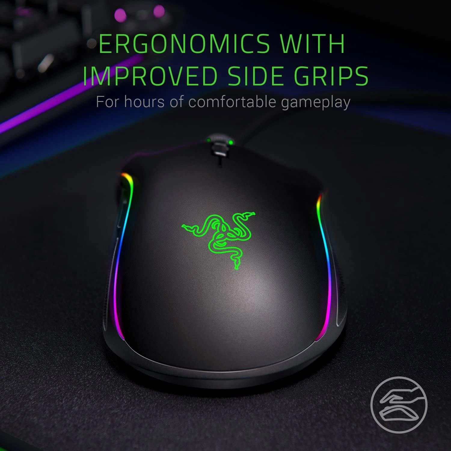 Razer Mamba Elite Wired RGB Gaming Mouse - Black  for sale in Egypt from Games2Egypt