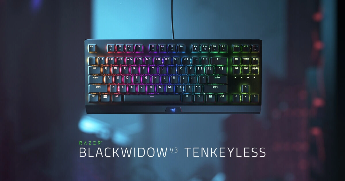 Razer BlackWidow V3 Wired Tenkeyless Green Switch Keyboard (Clicky)  for sale in Egypt from Games2Egypt