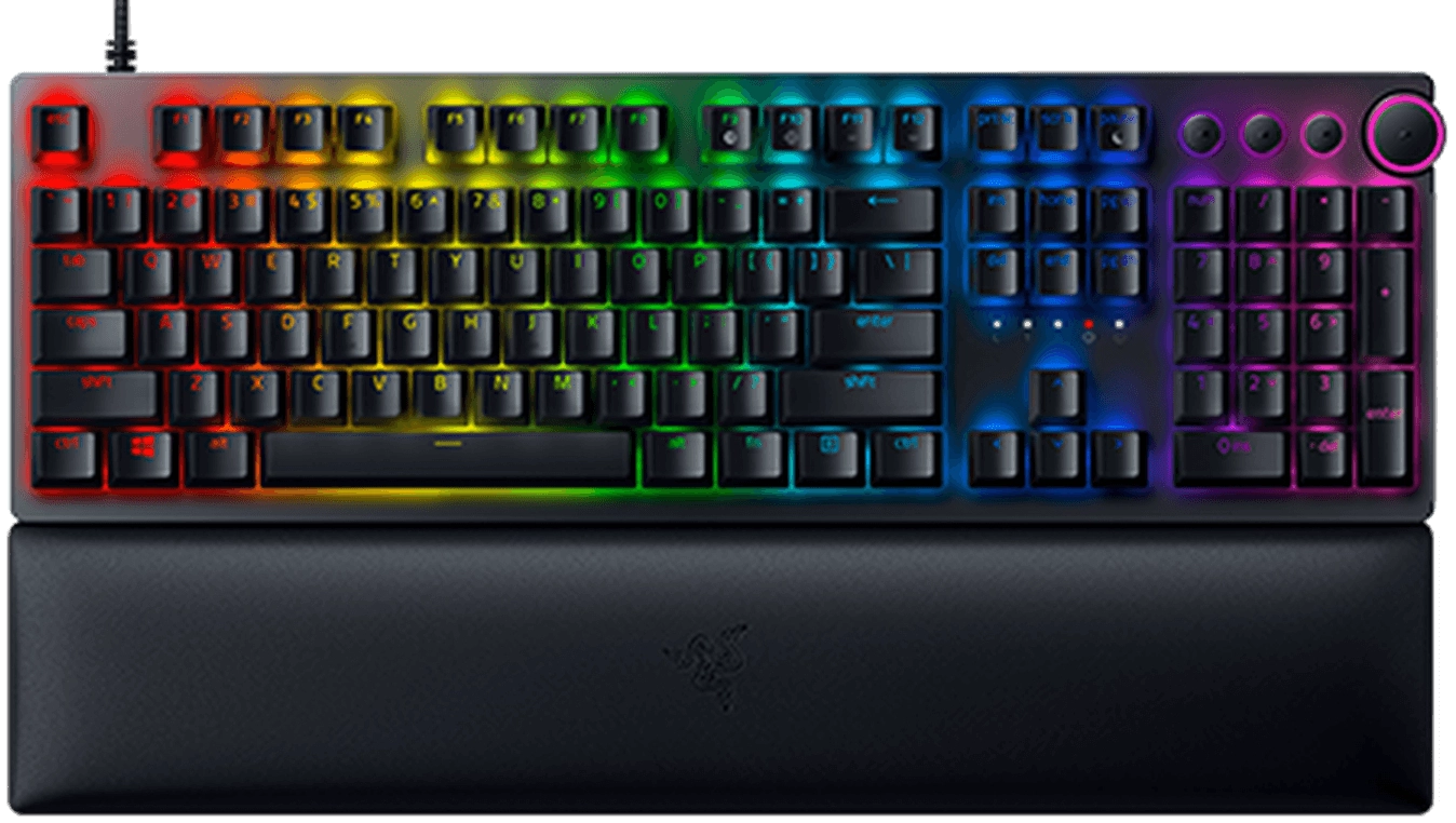 RAZER Huntsman V2 - Wired Clicky (Purple Switch Gaming Keyboard)  for sale in Egypt from Games2Egypt