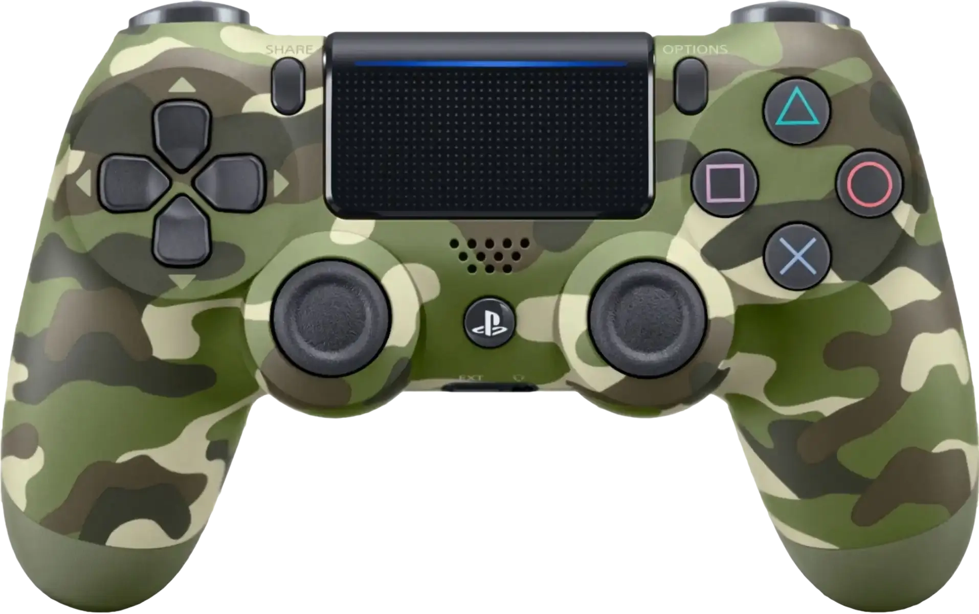 Dualshock 4 PS4 Controller - Green Camouflage - Used  for sale in Egypt from Games2Egypt