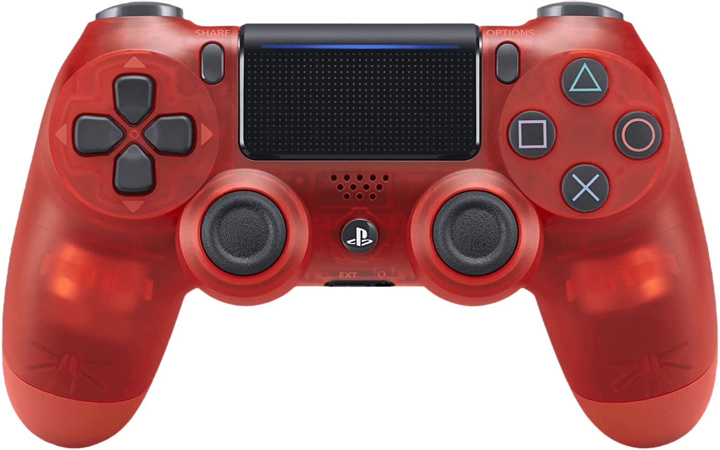 DUALSHOCK 4 PS4 Controller - Red Crystal - Used  for sale in Egypt from Games2Egypt