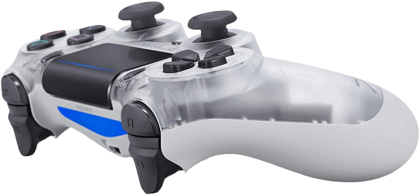 DUALSHOCK 4 PS4 Controller - Crystal - Used  for sale in Egypt from Games2Egypt