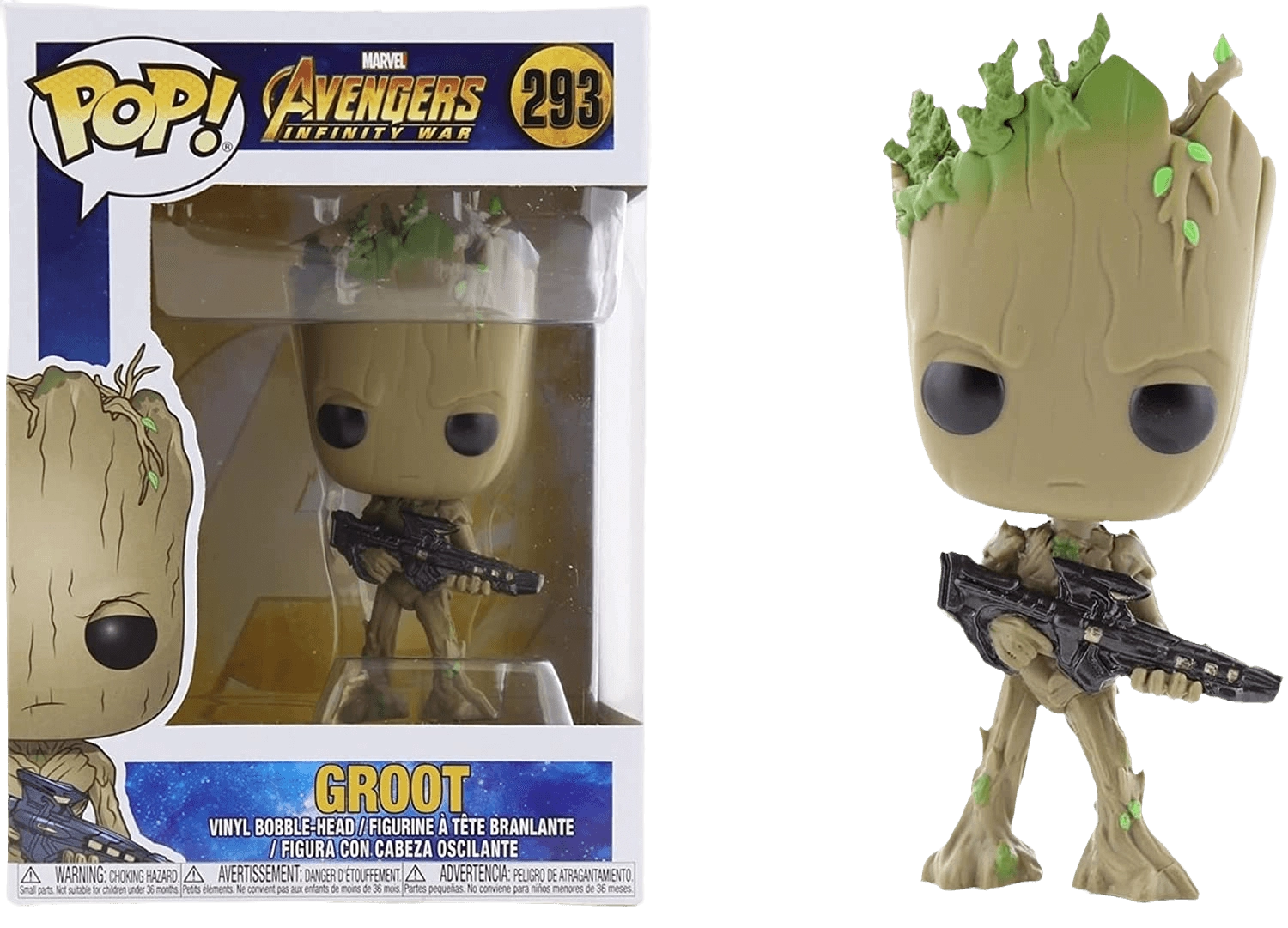 Funko Pop! Marvel: Avengers Infinity War - Groot with a Gun  for sale in Egypt from Games2Egypt