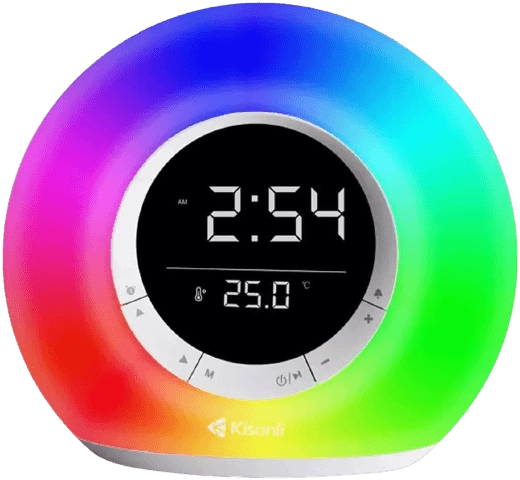 Kisonli Q6B RGB Digital Alarm Clock & Wireless Stereo Audio Speaker   for sale in Egypt from Games2Egypt