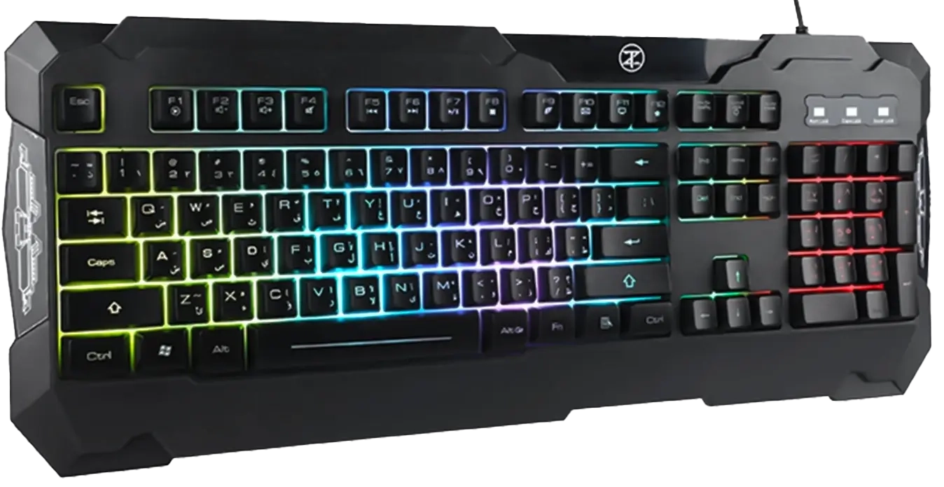 TechnoZone E 9 Wired Gaming Membrane Keyboard - 6m Braided Cable  for sale in Egypt from Games2Egypt