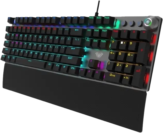 AULA F2088 Mechanical Gaming Keyboard with Blue Switch - Black  for sale in Egypt from Games2Egypt