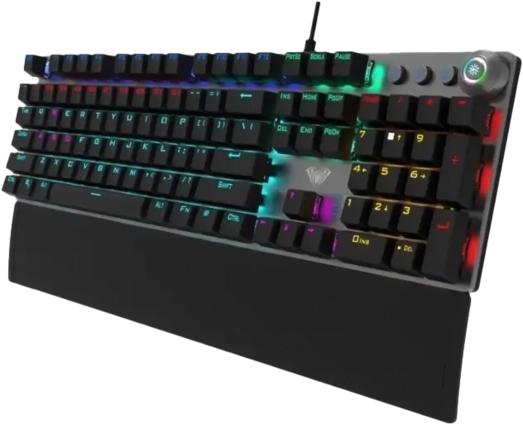 AULA F2088 Mechanical Gaming Keyboard with Blue Switch - Black