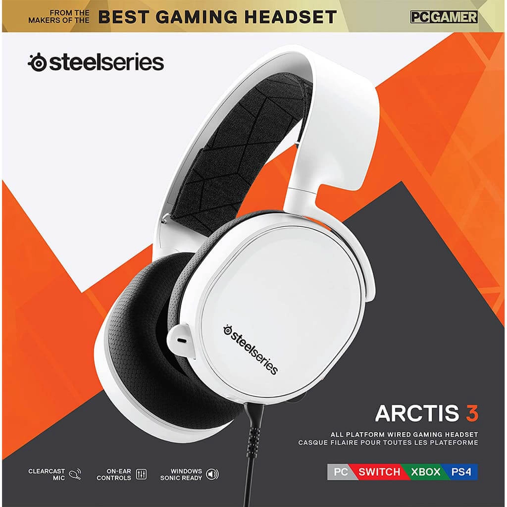 SteelSeries Arctis 3 Gaming Headset - White  for sale in Egypt from Games2Egypt