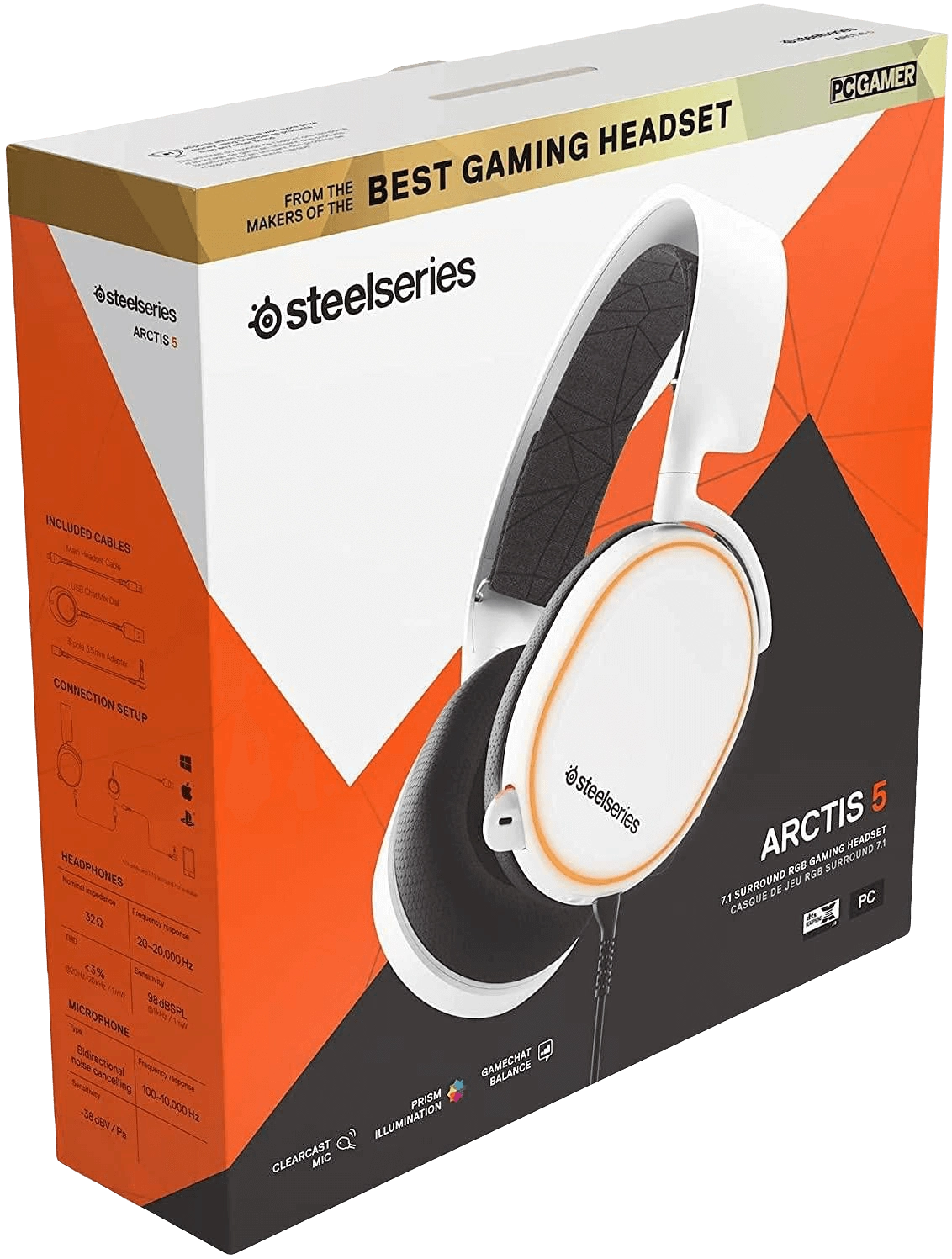 SteelSeries Arctis 5 Gaming Headset - White  for sale in Egypt from Games2Egypt