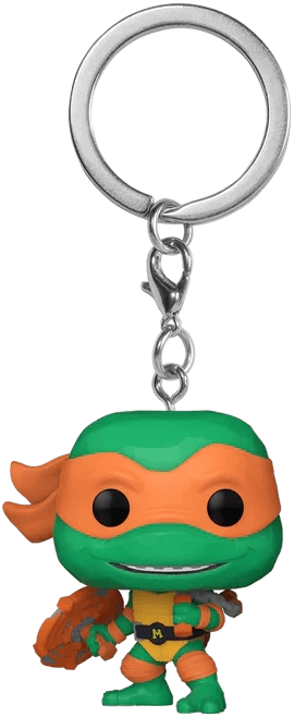 Pocket Funko Pop Keychain! Teenage Ninja Turtles - Michelangelo (Mutant Mayhem)  for sale in Egypt from Games2Egypt