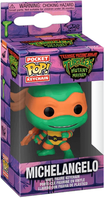 Pocket Funko Pop Keychain! Teenage Ninja Turtles - Michelangelo (Mutant Mayhem)  for sale in Egypt from Games2Egypt