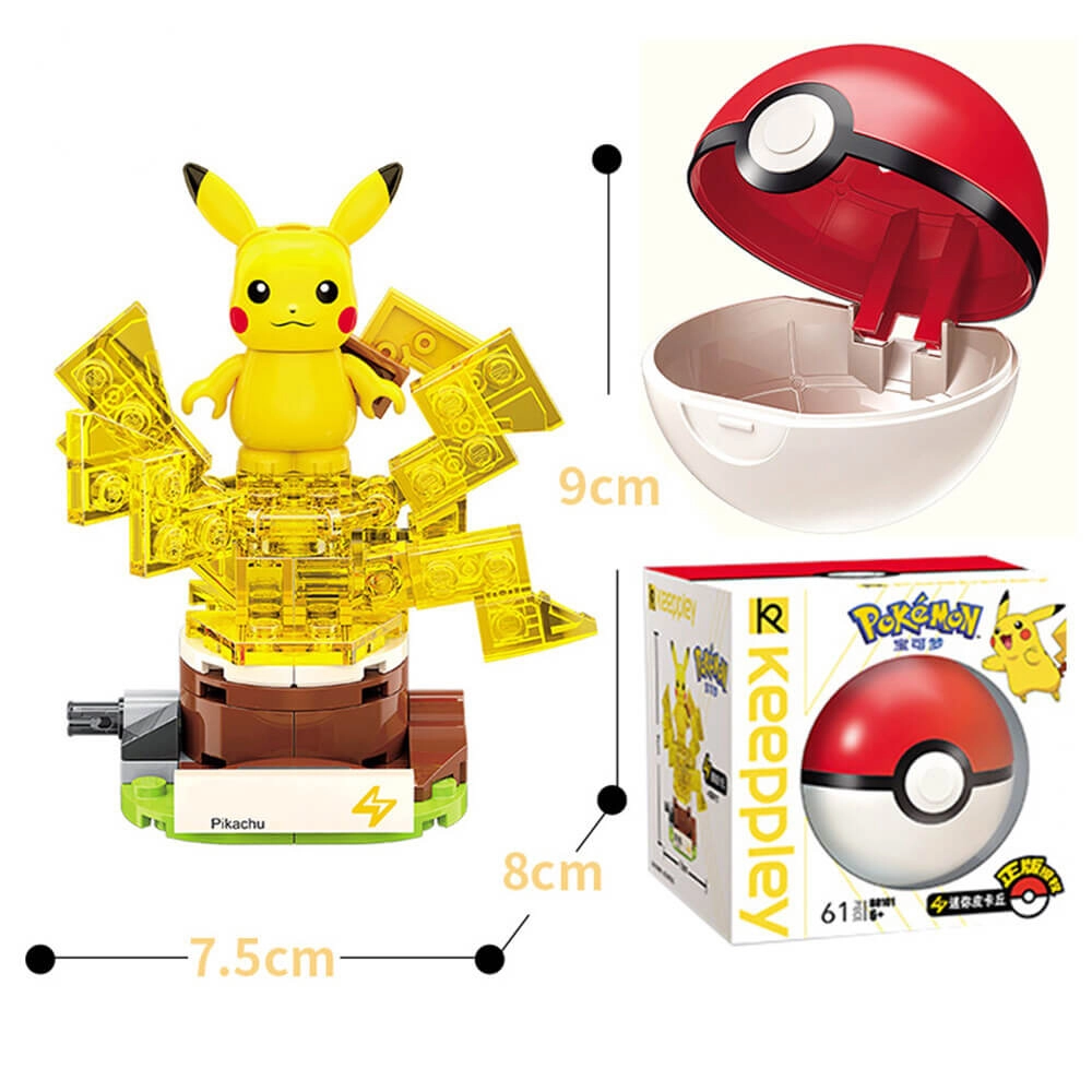 Keeppley Pokemon Mini Pikachu Building Blocks with Poke Ball - 61 Pieces  for sale in Egypt from Games2Egypt