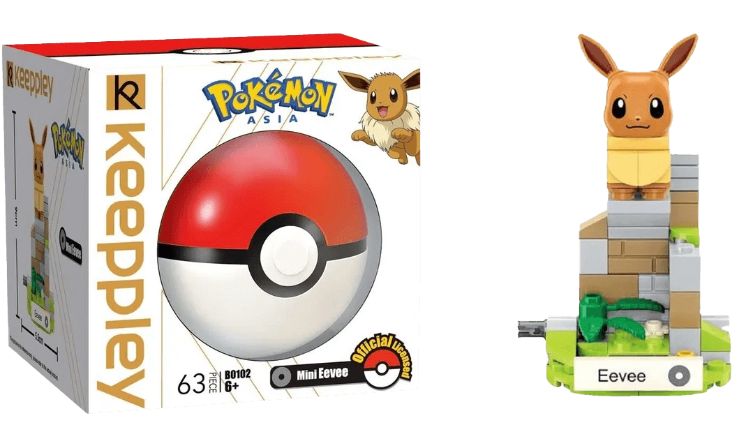 Keeppley Pokemon Mini Evee Action Figure - 63 Pieces  for sale in Egypt from Games2Egypt