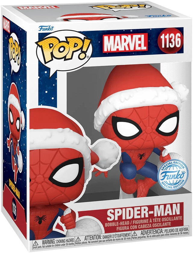 Funko Pop! Marvel: Spider Man in Santa Hat (Beyond Amazing)  for sale in Egypt from Games2Egypt