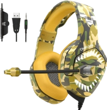 Onikuma K1B Pro Gaming Headset - Yellow Camouflage