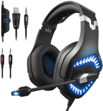 Onikuma K1B Pro Gaming Headset - Blue and Black