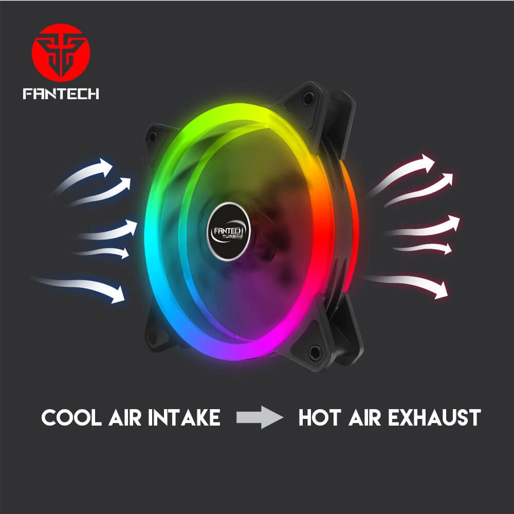 Fantech Turbine FB301 3 in 1 RGB PC Fan with Remote Control  for sale in Egypt from Games2Egypt