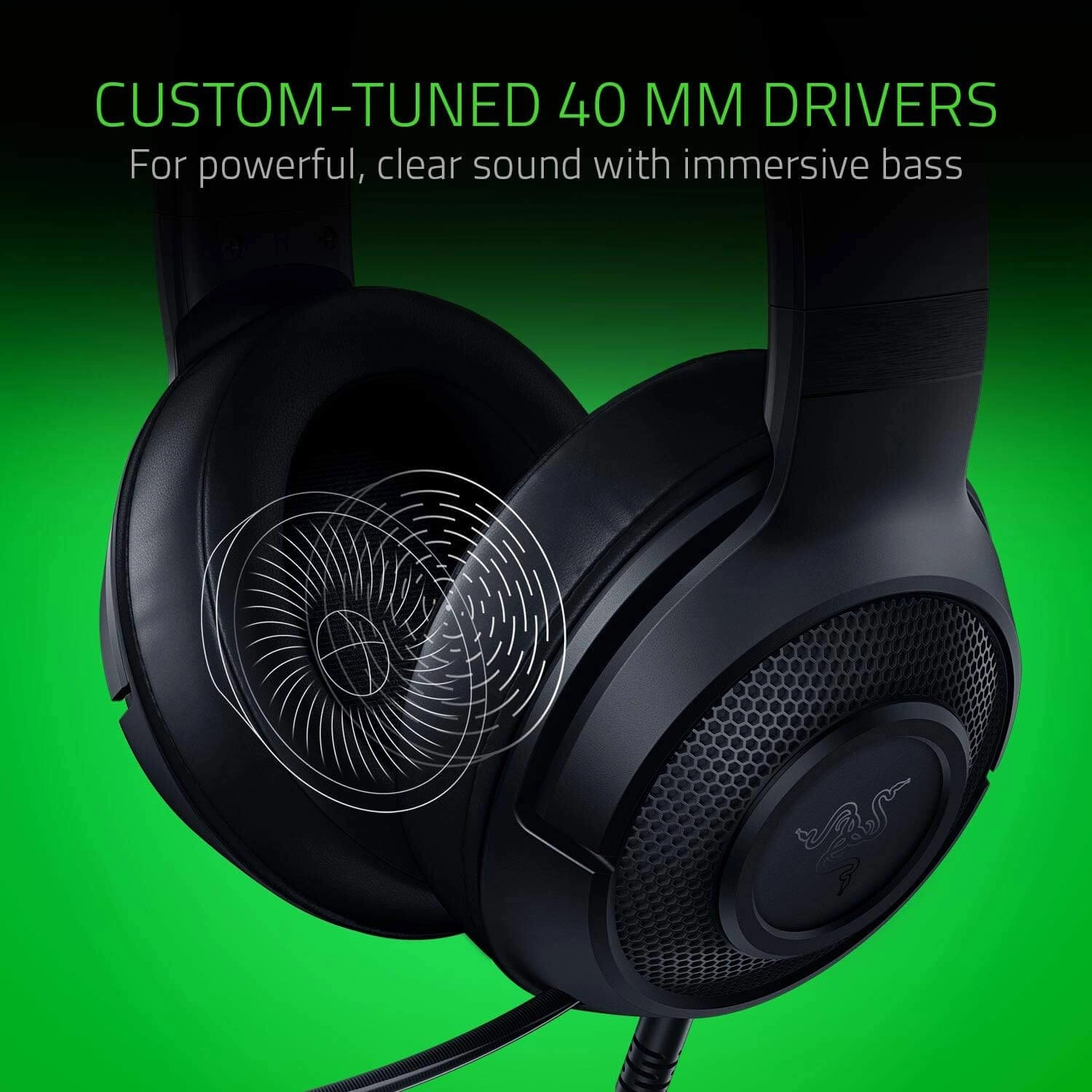 Razer Kraken X Essential Wired Gaming Headset - Black  for sale in Egypt from Games2Egypt