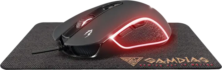 GAMDIAS Zeus E3 RGB Gaming Mouse + Mouse Pad (84316)