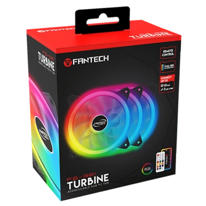 Fantech Turbine FB301 3 in 1 RGB PC Fan with Remote Control