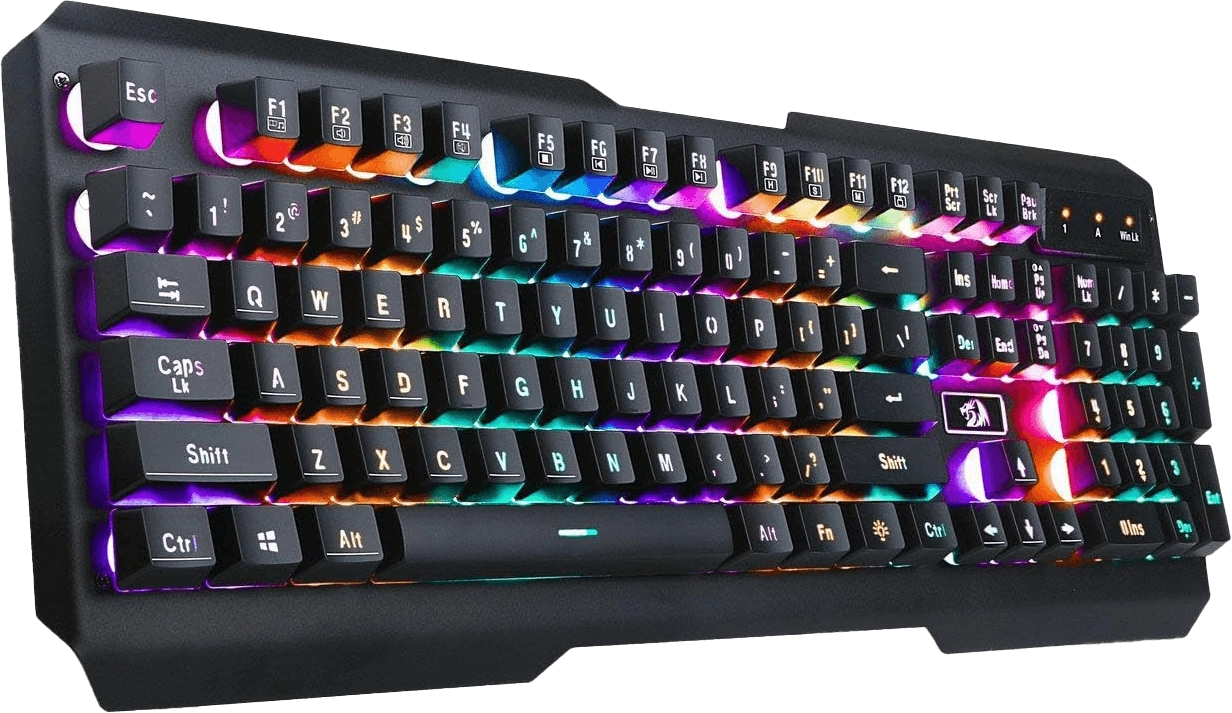 Redragon K506 Centaur Rainbow Backlit Wired Gaming Keyboard - Black  for sale in Egypt from Games2Egypt