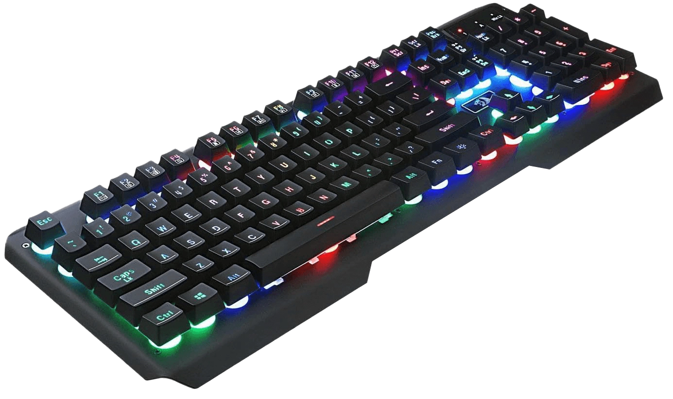 Redragon K506 Centaur Rainbow Backlit Wired Gaming Keyboard - Black  for sale in Egypt from Games2Egypt