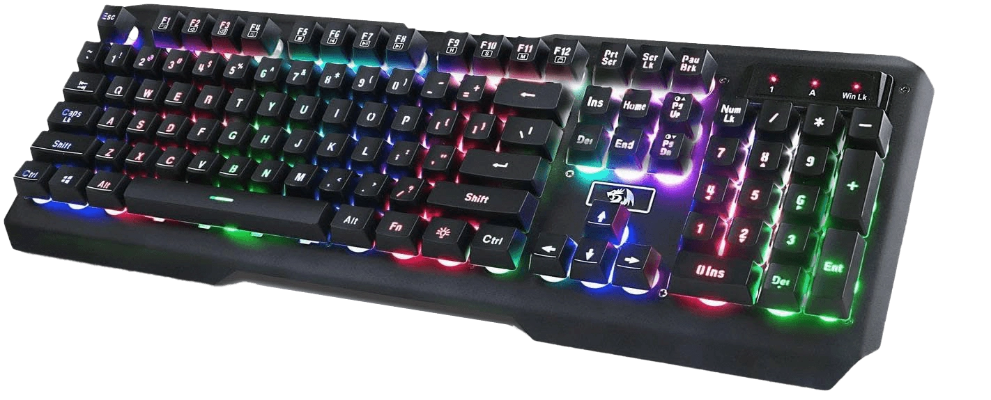 Redragon K506 Centaur Rainbow Backlit Wired Gaming Keyboard - Black  for sale in Egypt from Games2Egypt