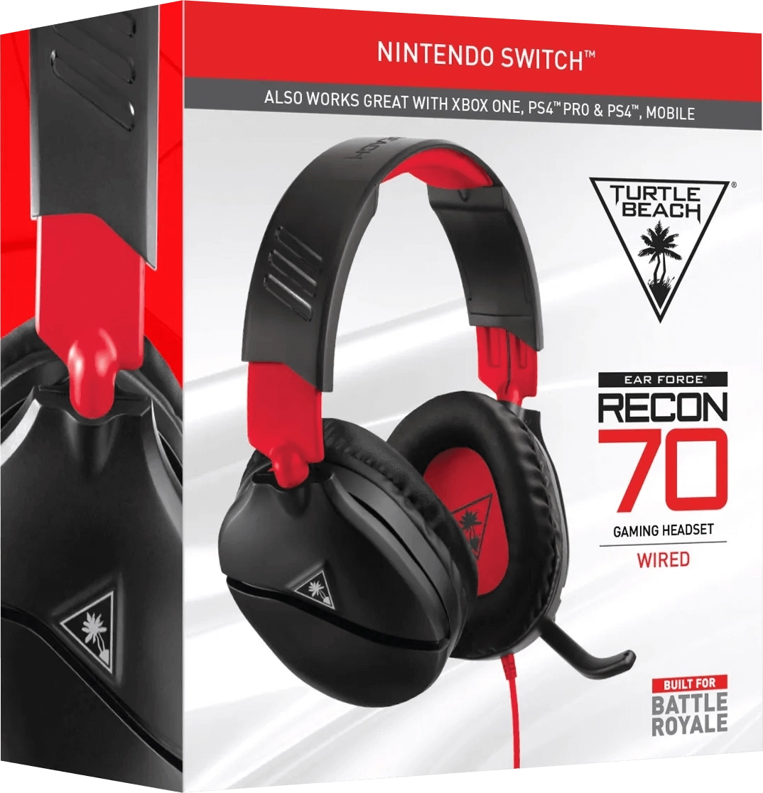 Turtle Beach Ear Force Recon 70N Wired Gaming Headset - Black and Red  for sale in Egypt from Games2Egypt