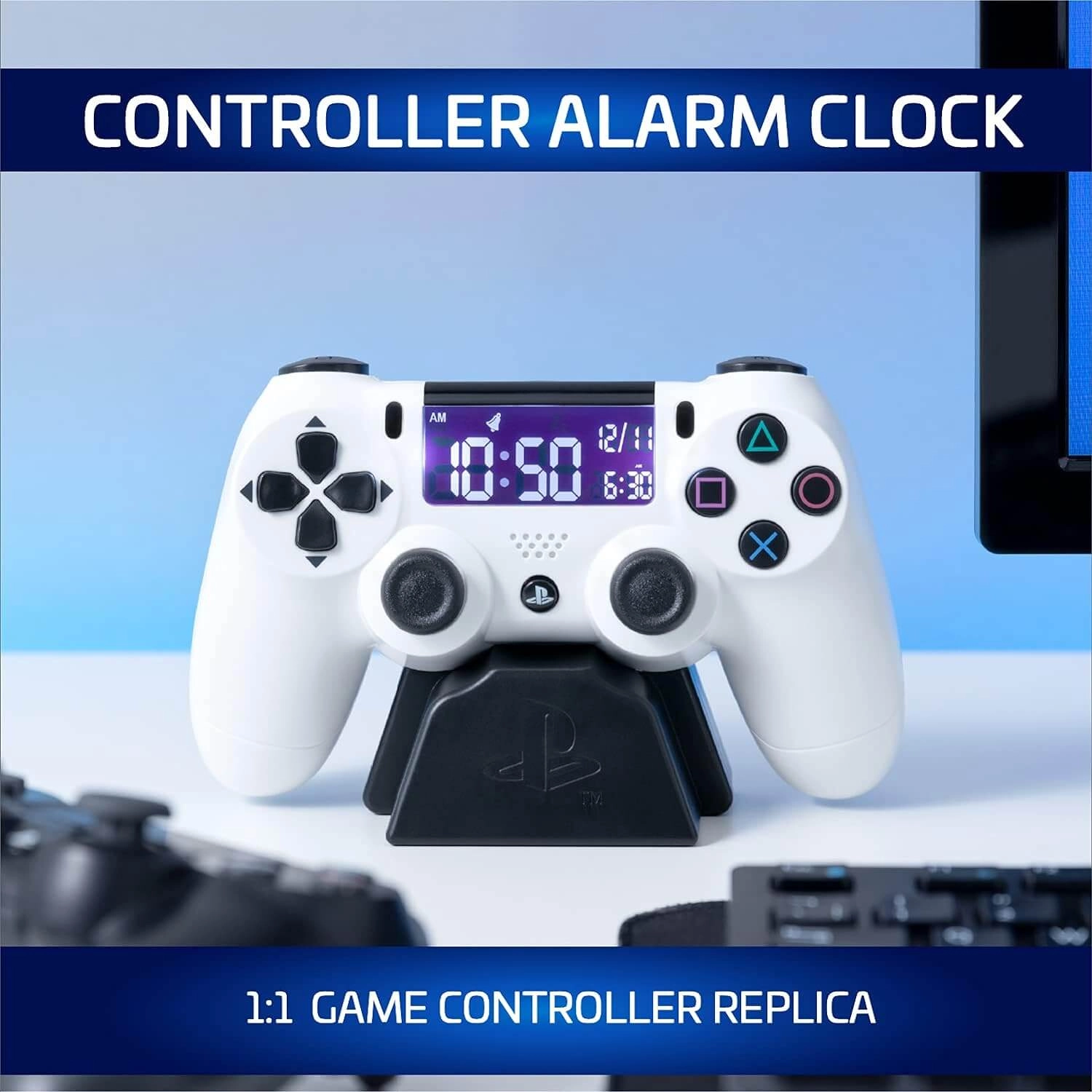 Paladone PS4 Controller Alarm Clock - White  for sale in Egypt from Games2Egypt