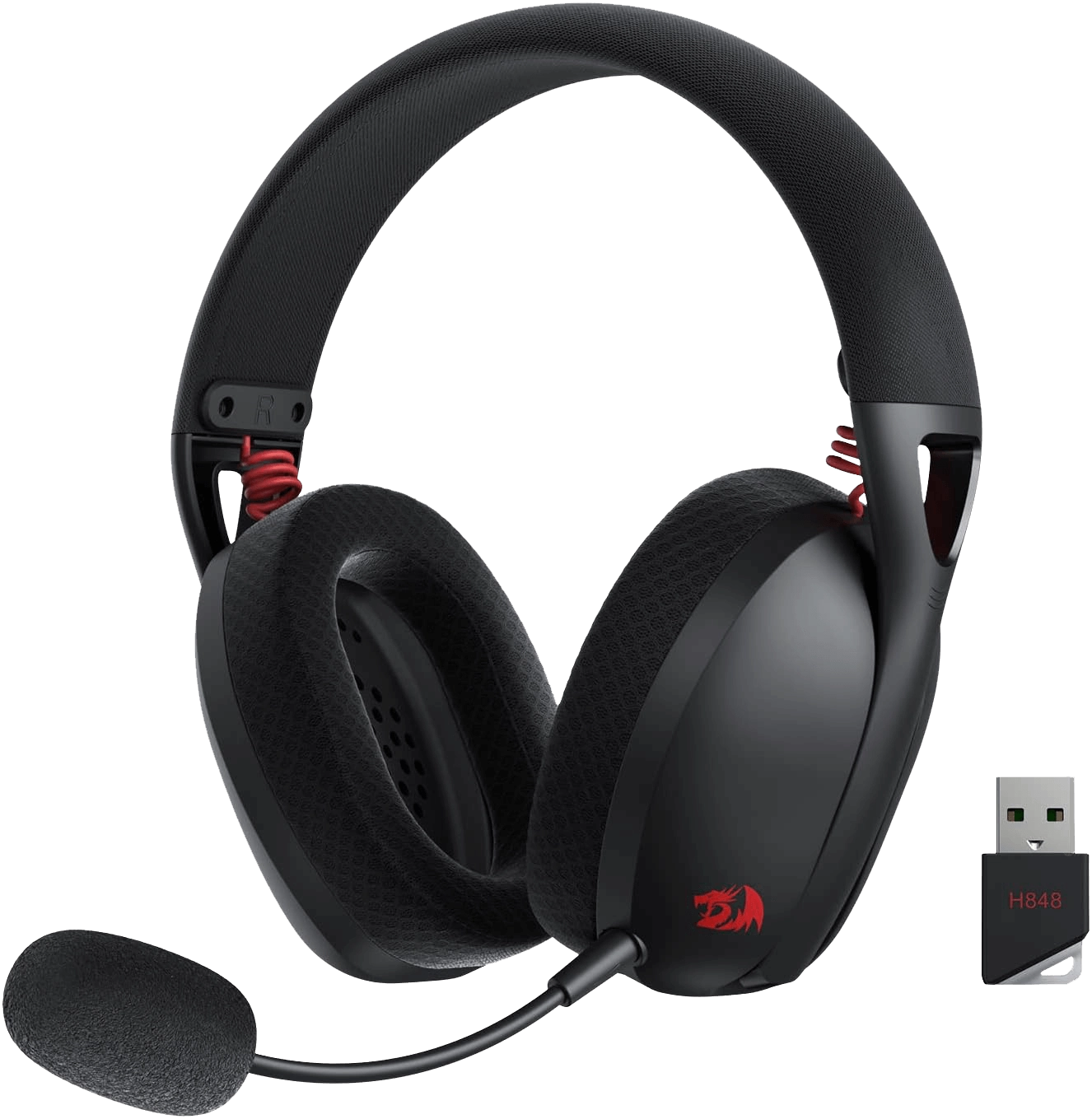 Redragon H848 Wireless Gaming Headset - Black  for sale in Egypt from Games2Egypt