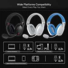 Redragon H848 Wireless Gaming Headset - Black  for sale in Egypt from Games2Egypt