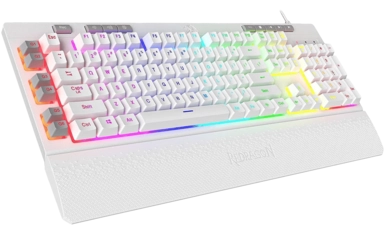 Redragon K512 SHIVA RGB Gaming Keyboard with Red Switches - White -  for sale in Egypt from Games2Egypt