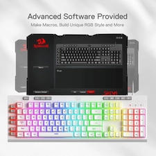 Redragon K512 SHIVA RGB Gaming Keyboard with Red Switches - White  for sale in Egypt from Games2Egypt