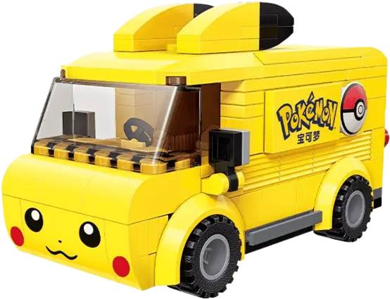 Keeppley Pokemon Pikachu Mini Bus Building Toy