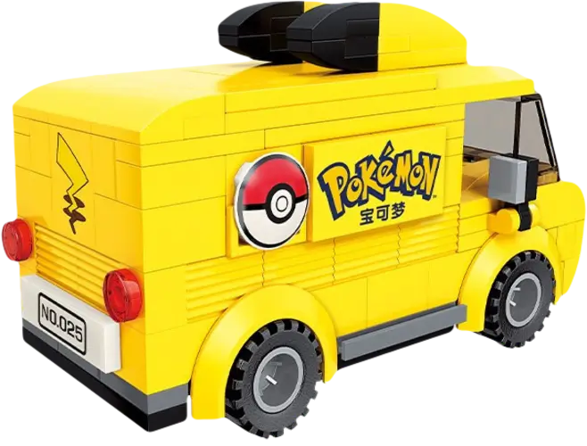 Keeppley Pokemon Pikachu Mini Bus Building Toy