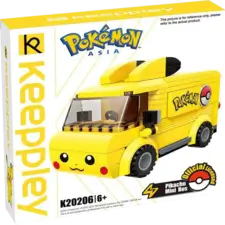 Keeppley Pokemon Pikachu Mini Bus Building Toy