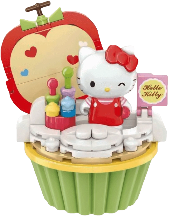 Keeppley Hello Kitty Apple Cupcake Building Toy Action Figure  for sale in Egypt from Games2Egypt