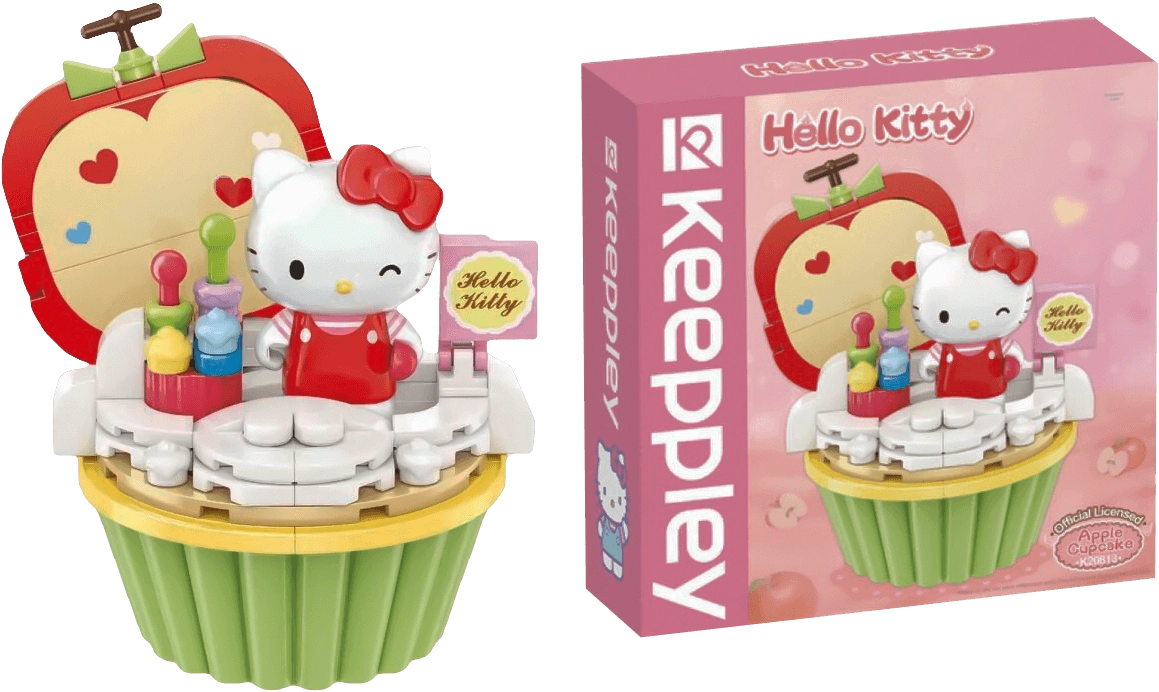 Keeppley Hello Kitty Apple Cupcake Building Toy Action Figure  for sale in Egypt from Games2Egypt